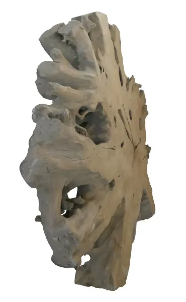 Stehtisch aus Teakwurzel. Ca. 156cm Länge, 24cm Dicke 